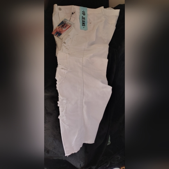NWT White size 20 VIP skinny distressed jeans - Picture 2 of 2